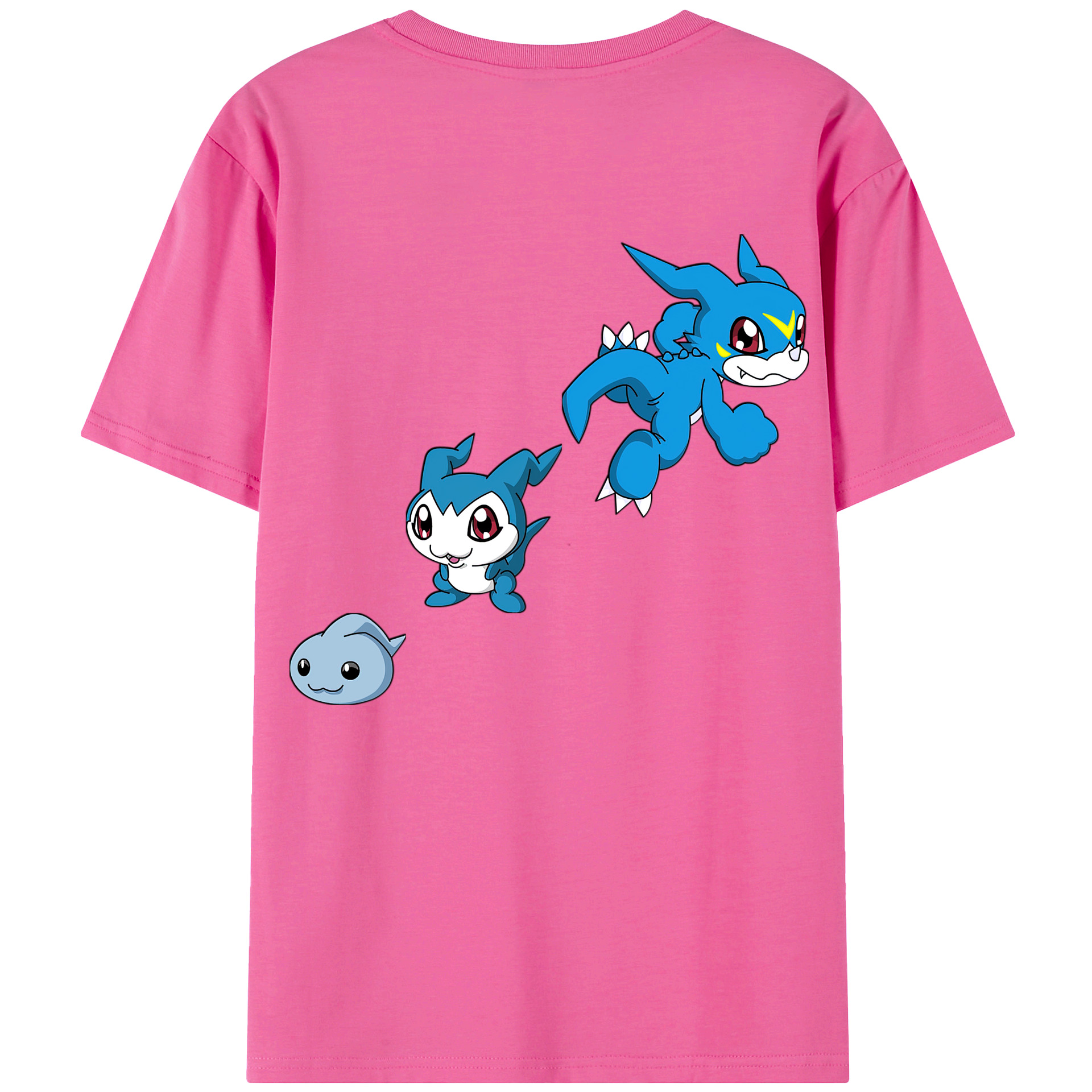 （画像用） Digimon デジタルモンスター/デジモン レディース半袖Tシャツ(バックプリント)
